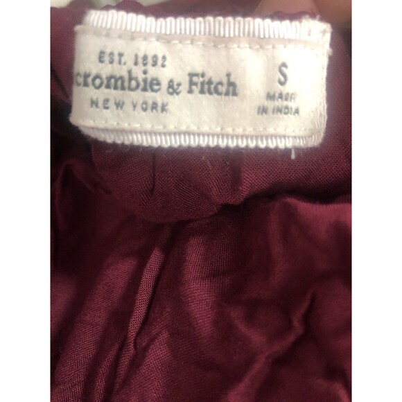 Abercrombie Fitch Women Mini Skirt S Wide Elastic WaistBand Toile Overlay - Picture 6 of 7